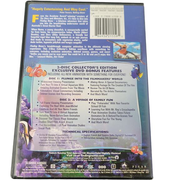 Lot of 5 DVDs Toy Story 3 Finding Nemo Ratatouille Trolls Lion King Disney Pixar - Picture 9 of 11